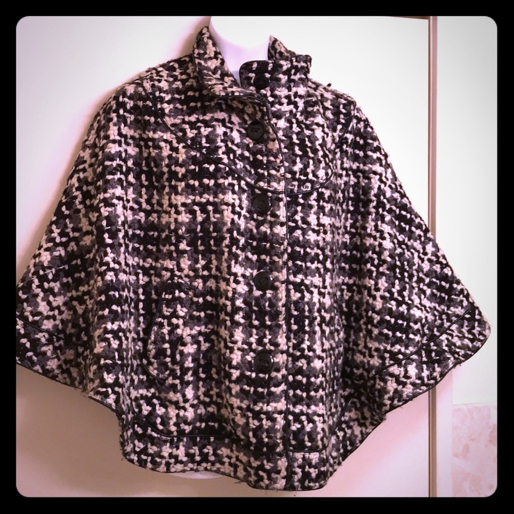 2X Warm winter cape by 1 Madison luxe outerwear.